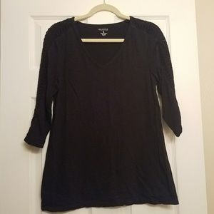 😎 Sonoma Crochet Detail Long Shirt